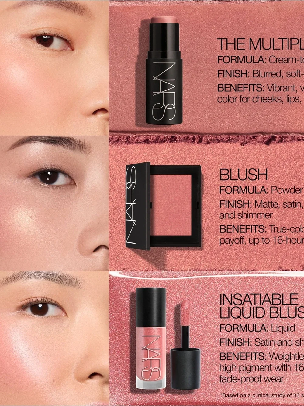 Nars Insatiable Liquid Blush NEW Color Orgasm Lust